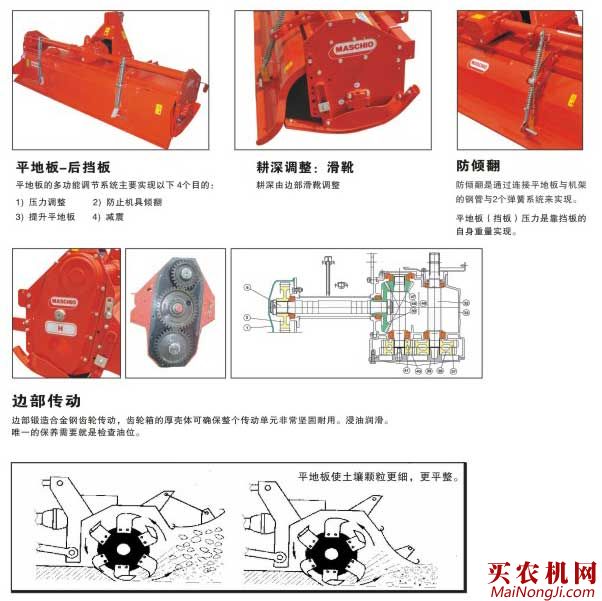 马斯奇奥旋耕机特点3