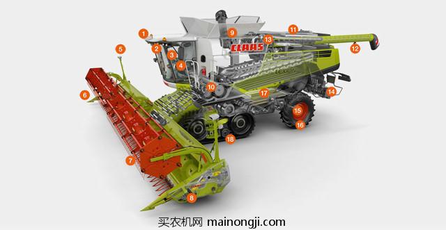 克拉斯LEXION700系列<a href=https://www.mainongji.com/nongji/shouhuo/lunshi/ target=_blank class=infotextkey>联合收割机</a>