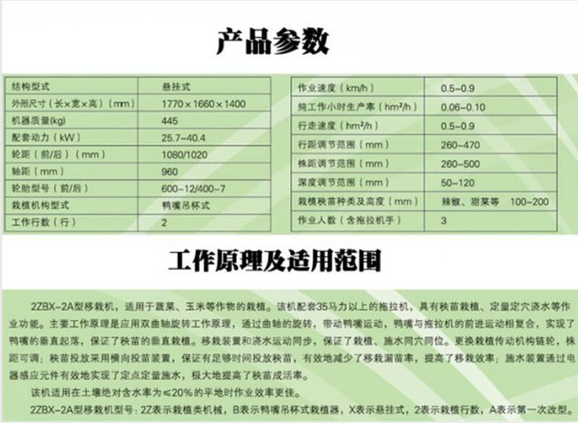 青州华龙2ZBX-2A型移栽机