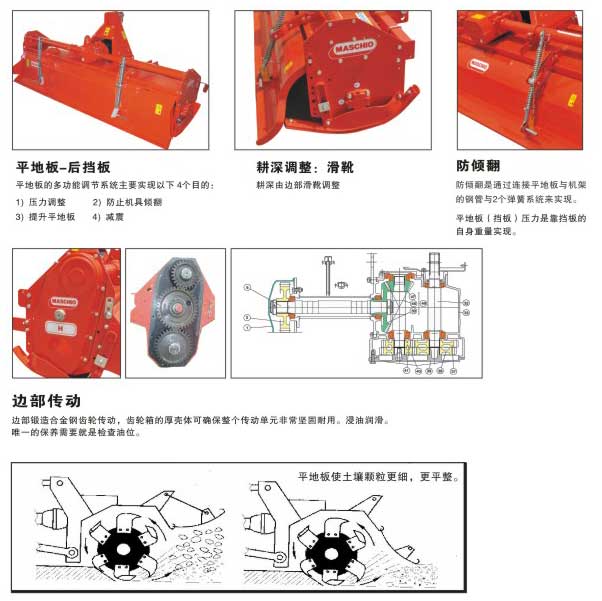 马斯奇奥旋耕机特点3