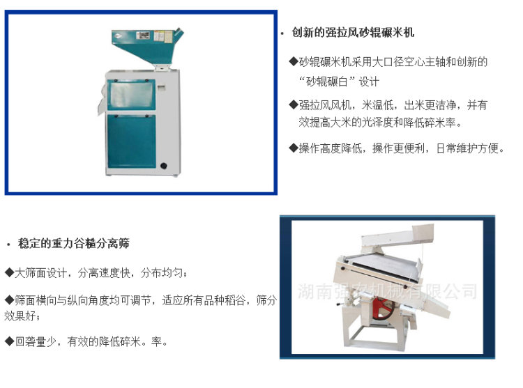 新型碾米机组合部件