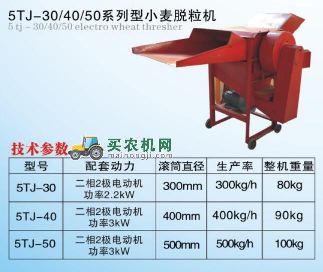 扶凤牌5TJ-30/40/50系列小麦脱粒机